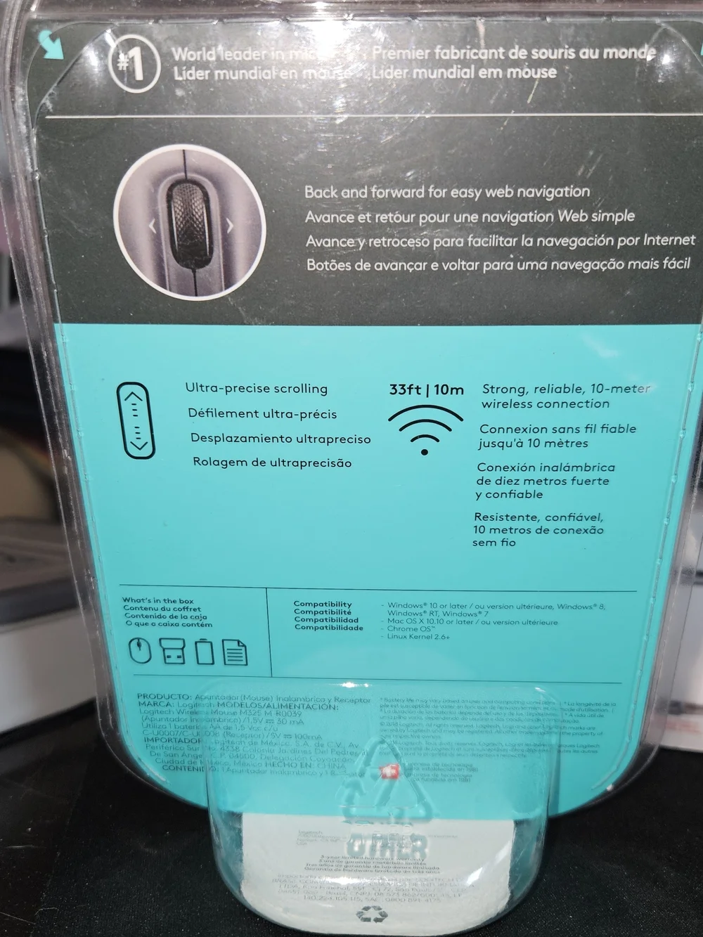 Logitech Compact Wireless Mouse in Black